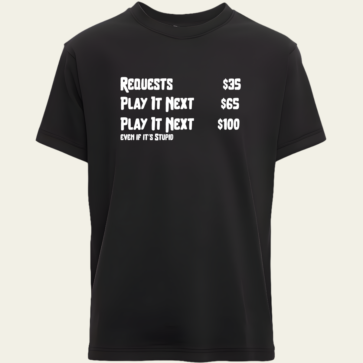 DJ Request Menu T-Shirt