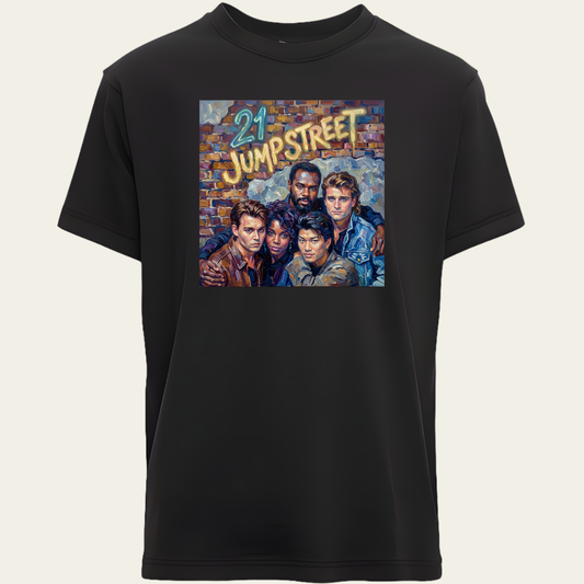 21 Jump Street Cast Painted Look T-Shirt